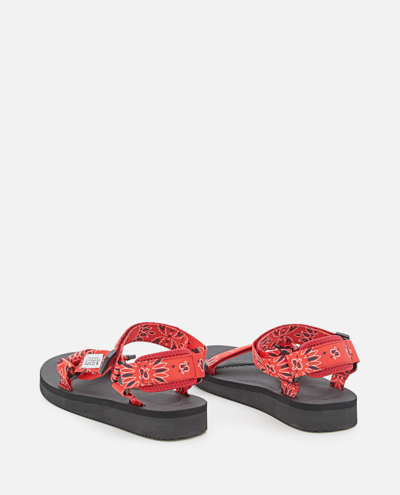 Shop Suicoke Depa Sandals In Red