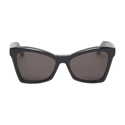 Shop Balenciaga Weekend Butterfly Sunglasses In 1000