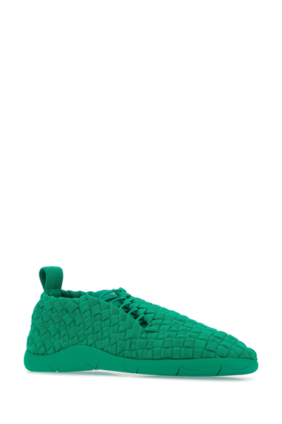 Bottega Veneta Orange Fabric Plat Sneakers Orange Uomo 45 In Emerald Green  | ModeSens