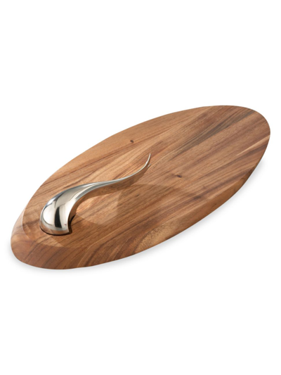 Shop Nambe Swoop Cheese Board With Knife