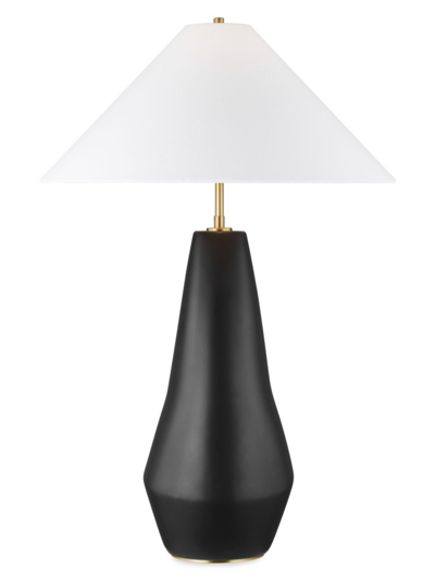 Shop Kelly Wearstler Visual Comfort Studio Tall Table Lamp In Coal