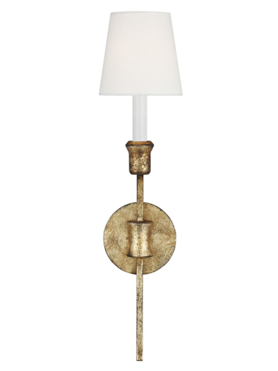 Shop Chapman & Myers Visual Comfort Studio Sconce Lamp In Antique Gild