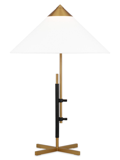 Shop Kelly Wearstler Visual Comfort Studio Table Lamp In Burnished Brass Deep Bronze