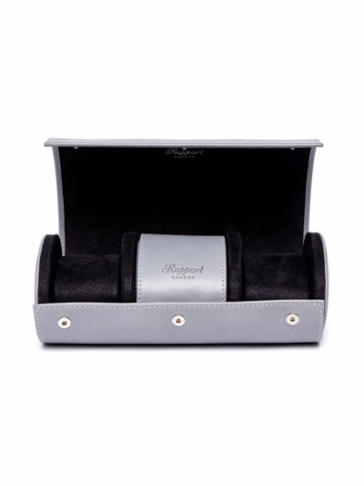 Rapport Three-watch Box In Grey