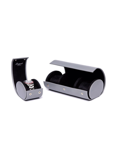 Rapport Three-watch Box In Grey