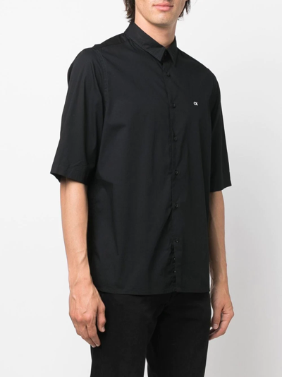 Shop Calvin Klein Short-sleeve Shirt In Black