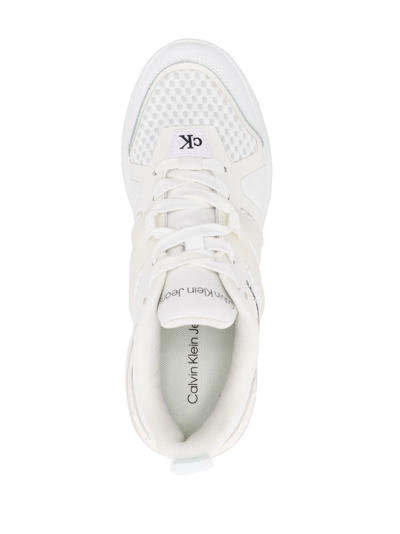 Shop Calvin Klein Jeans Est.1978 Side Logo-print Detail Sneakers In White