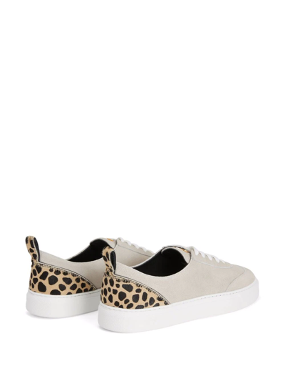 Shop Giuseppe Zanotti Zenas Low-top Sneakers In White