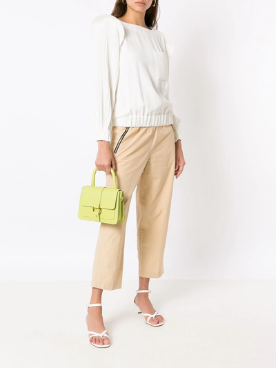 Sarah Chofakian Small Astra Crossbody Bag In Green