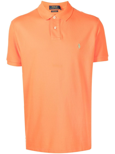 Shop Polo Ralph Lauren Polo Pony Polo Shirt In Orange