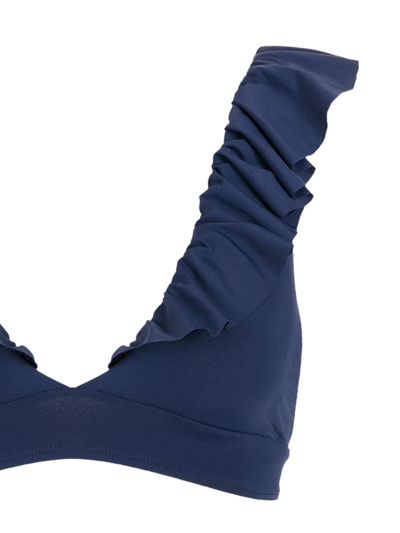 Isolda Ruffle-trimmed Bikini Set In Blue