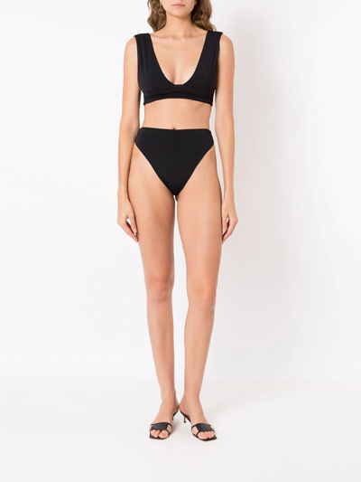 Isolda Cut-out Bikini Set In Black