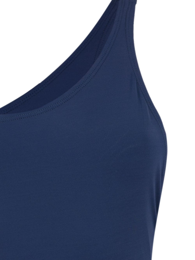 Isolda Vermelho One-shoulder Swimsuit In Blue