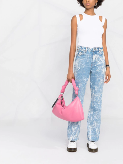 Shop Karl Lagerfeld K/knotted Shoulder Bag In Rosa