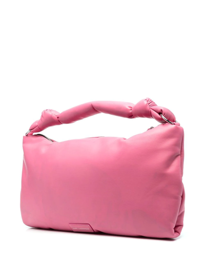 Shop Karl Lagerfeld K/knotted Shoulder Bag In Rosa