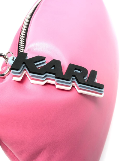 Karl Lagerfeld K/knotted Shoulder Bag In Rosa