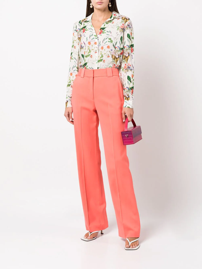 Shop A.l.c Kennedy Flared-leg Trousers In Orange