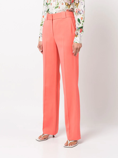 Shop A.l.c Kennedy Flared-leg Trousers In Orange