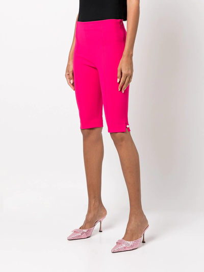 Shop Adam Lippes Knee-length Biker Shorts In Pink