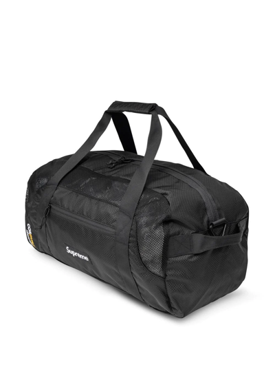 Supreme Logo-patch Duffle Bag In Schwarz
