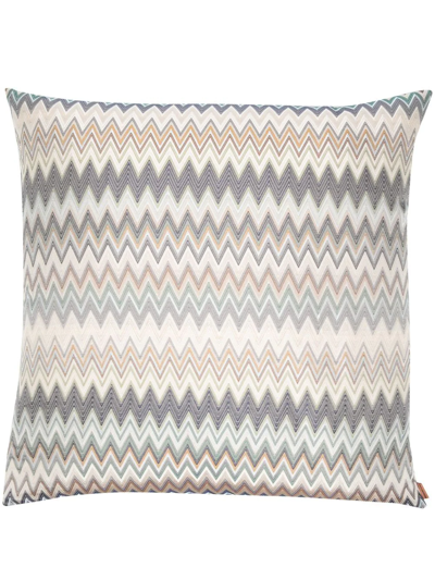 Missoni Yate Woven Feather-down Cushion In Blue