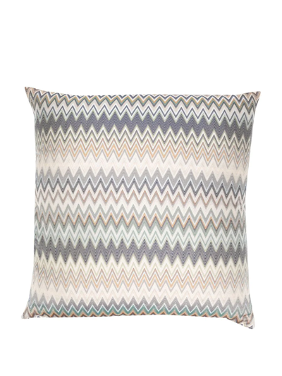 Missoni Yate Woven Feather-down Cushion In Blue