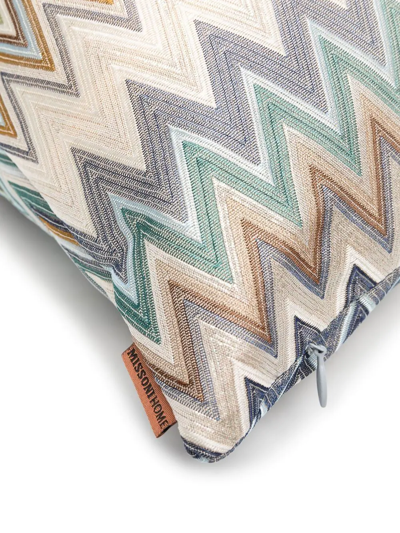 Missoni Yate Woven Feather-down Cushion In Blue