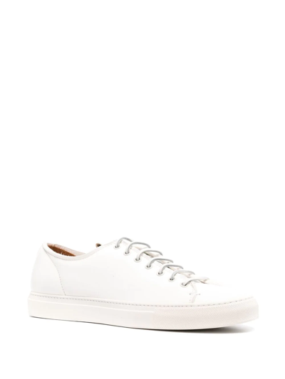 Shop Buttero Low-top Lace-up Sneakers In White