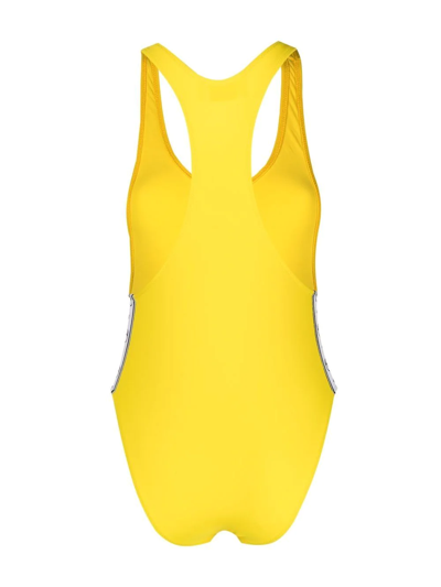 Shop Chiara Ferragni Racer-back Swimsuit In Gelb