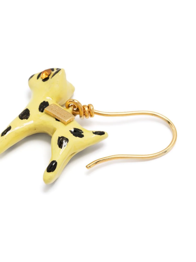 Shop Marni Crystal-embellished Drop Earrings In Gelb