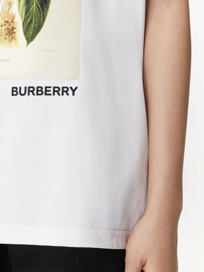 Shop Burberry Sketch-print Short-sleeve T-shirt In Weiss