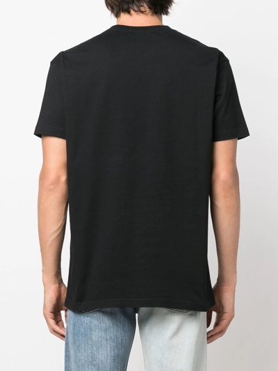 Shop Vivienne Westwood Anglomania Cartoon-print Organic Cotton T-shirt In Black