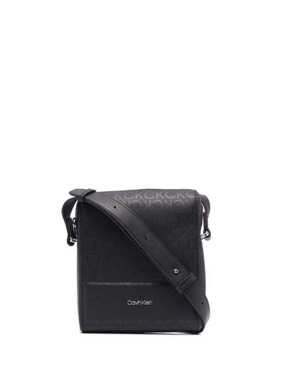 Shop Calvin Klein Logo-plaque Detail Messenger Abg In Black