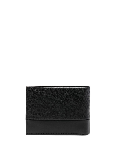 Shop Calvin Klein Logo Bi-fold Wallet In Black