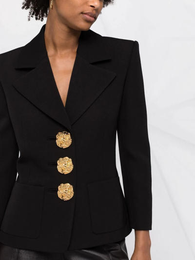 Shop Saint Laurent Tailored Single-breasted Blazer In Black