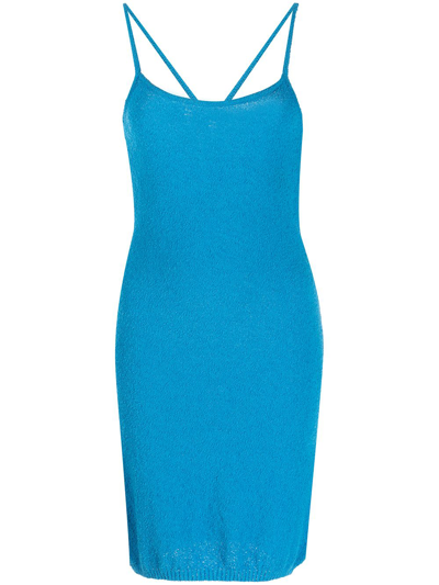 Shop Paloma Wool Knitted Mini Dress In Blau