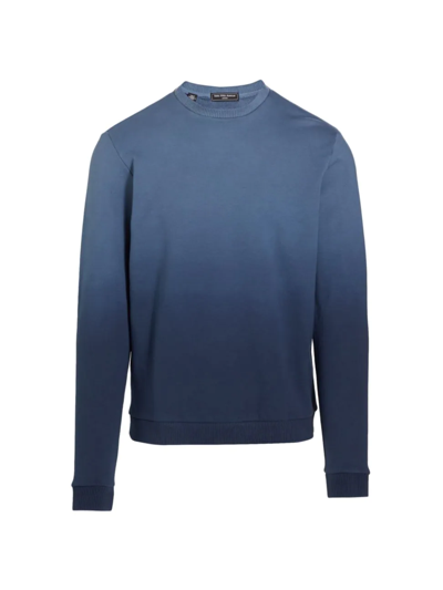 Shop Saks Fifth Avenue Men's Slim-fit Dip Dye Sweater In Navy