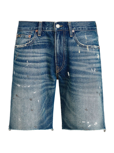 Polo Ralph Lauren Cotton Denim Classic Fit Shorts In Vintage Denim Medium |  ModeSens