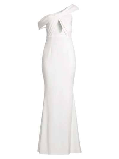 Shop Katie May Women's Delilah Asymmetric Gown In Ivory
