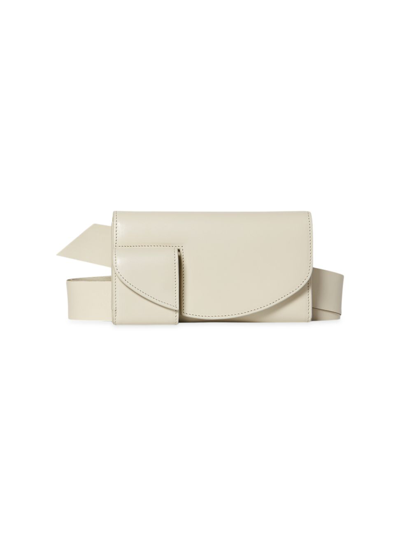 Shop The Row Women's Horizontal Leather Belt Bag In Ivory