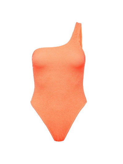 Shop Good American Women's Always Fits One-piece Swimsuit In Orange Cream