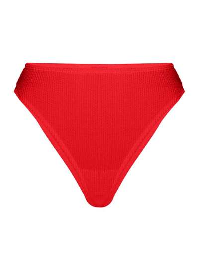 Shop Good American Women's Always Fits Bikini Bottom In Bright Poppy
