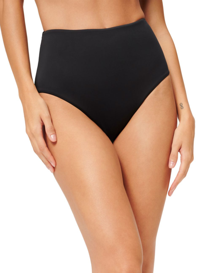 Shop Good American Women's Matte Good Boy Bikini Bottom In Black
