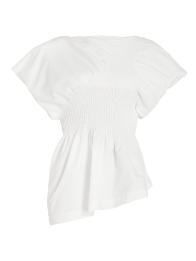 Shop Issey Miyake Women's Wavelet Top In White