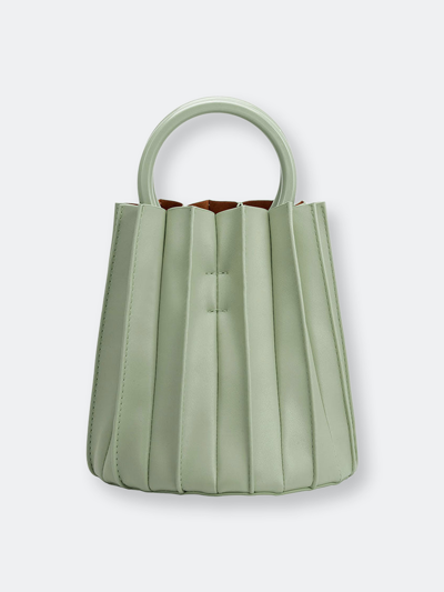Shop Melie Bianco Lily Mint Small Top Handle Bag In Green