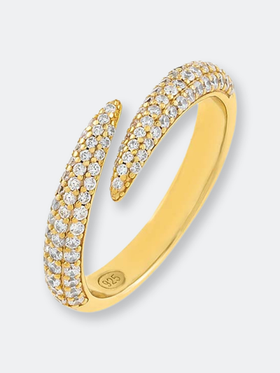 Shop Adinas Jewels By Adina Eden Pavé Endless Wrap Ring In Gold
