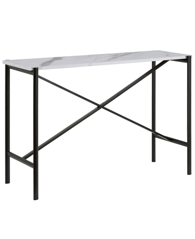 Shop Hudson & Canal Braxton Console Table, 46" X 14" In Blackened Bronze