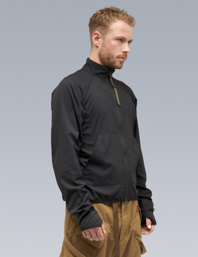 Shop Acronym Nylon Stretch Contour Jacket In Black