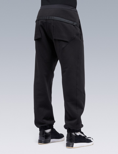 Shop Acronym Cotton Fleece Sweatpants In Black