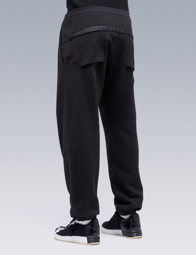 Shop Acronym Cotton Fleece Sweatpants In Black